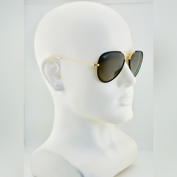 Ray-Ban Aviator Full Color Legend Sunglasses RB3025JM Black&Gold with Gray Lens main image 5
